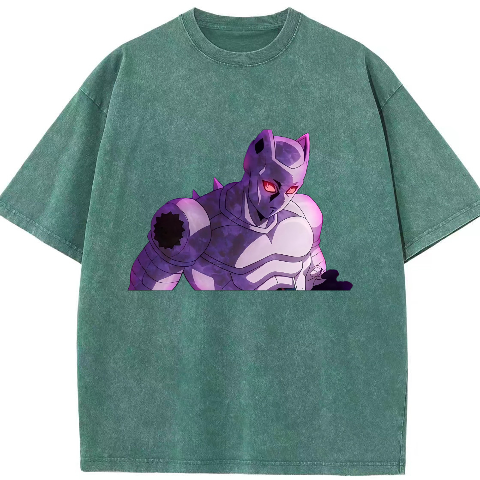 （画像用） ジョジョの奇妙な冒険 きら よしかげ JoJo's Bizarre Adventure Kira Yoshikage 綿100% ヴィンテージ風 半袖Tシャツ（フロントプリント）